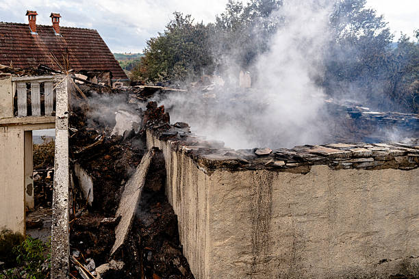 Professional Fire Damage Removal technician working in Upper Falls, MD